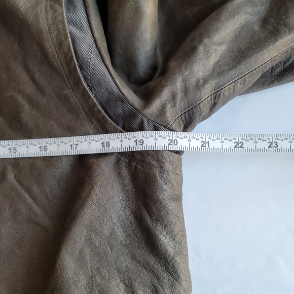 Faux Leather Utility Coat - size approx XS - Picture 9 of 13